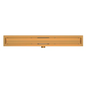 Canalina doccia gold, con inserto piastrellabile, in acciaio inox, 70 cm - Iperinox
