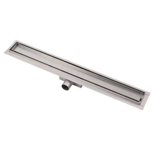 Canalina doccia, con inserto piastrellabile, in acciaio inox, 40 cm - Iperinox
