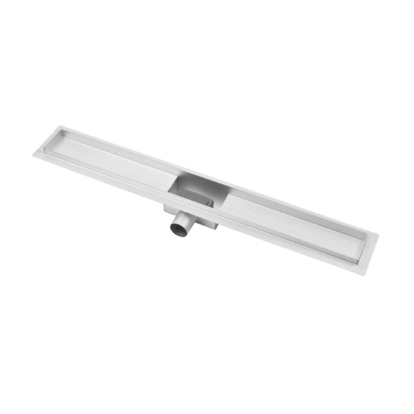 Canalina doccia con griglia Chaos, in acciaio inox, 80 cm - Iperinox
