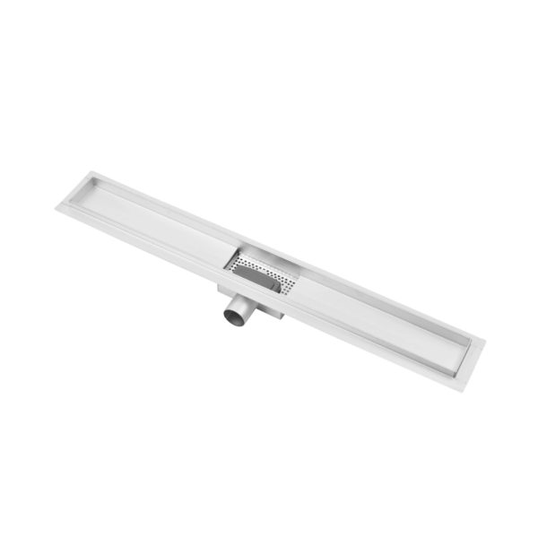 Canalina doccia con griglia Chaos, in acciaio inox, 80 cm - Iperinox