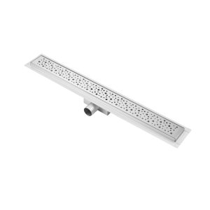 Canalina doccia con griglia Chaos, in acciaio inox, 80 cm - Iperinox