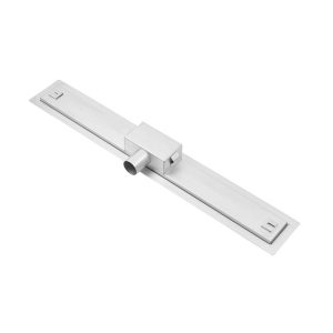 Canalina doccia con griglia Piatta, in acciaio inox , 40 cm - Iperinox
