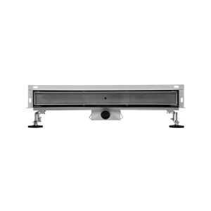 Scarico doccia a parete, con inserto piastrellabile, in acciaio inox, 60 cm - Iperinox