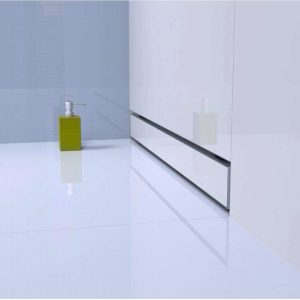 Scarico doccia a parete, con inserto piastrellabile, in acciaio inox, 60 cm - Iperinox