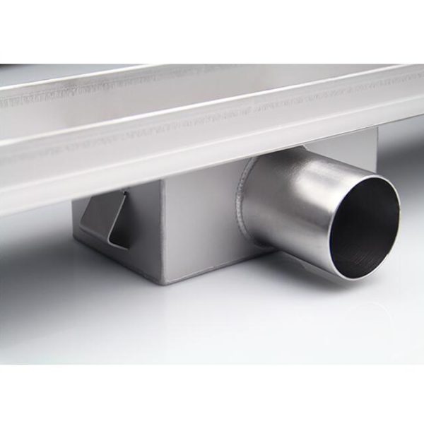Canalina doccia con griglia Piatta, in acciaio inox , 40 cm - Iperinox