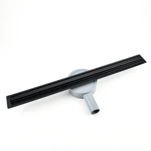 Canalina doccia slim Nero, Iperinox con griglia - lunghezza 40 cm - Iperinox