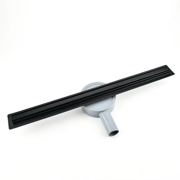 Canalina doccia slim Nero, Iperinox con griglia - lunghezza 60 cm - Iperinox