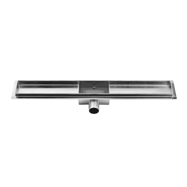 Canalina doccia con griglia Piatta, in acciaio inox , 40 cm - Iperinox