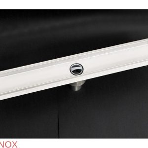Canalina doccia Premium, griglia wave in, scarico verticale, in acciaio inox, 60 cm - Iperinox