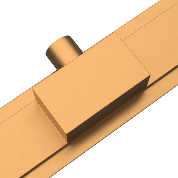 Canalina doccia gold, con inserto piastrellabile, in acciaio inox, 70 cm - Iperinox