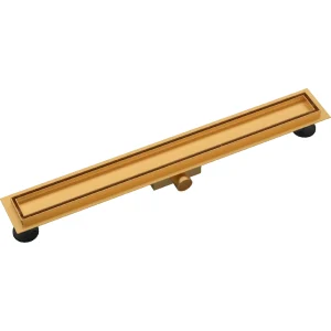 Canalina doccia gold, con inserto piastrellabile, in acciaio inox, 70 cm - Iperinox