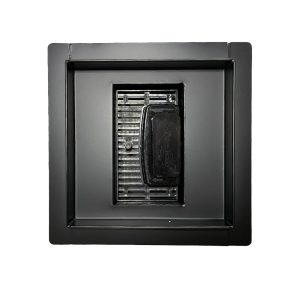 Piletta doccia nero opaco, con inserto piastrellabile, scarico laterale, in acciaio inox, 150x150 mm - Iperinox