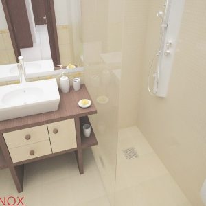 Piletta doccia con griglia square, scarico laterale, in acciaio inox, 150x150 mm - Iperinox