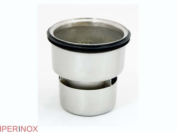 Chiusino a griglia profi 400×400 mm scarico laterale in acciaio inox - Iperinox